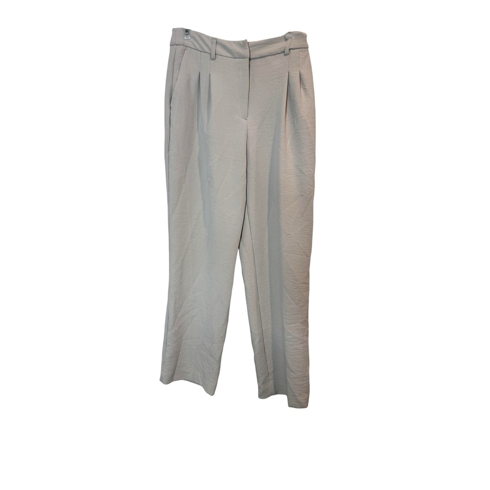 Christian Lacroix Pants Womens 6 Beige Pleated Front Trousers Pockets Polyester